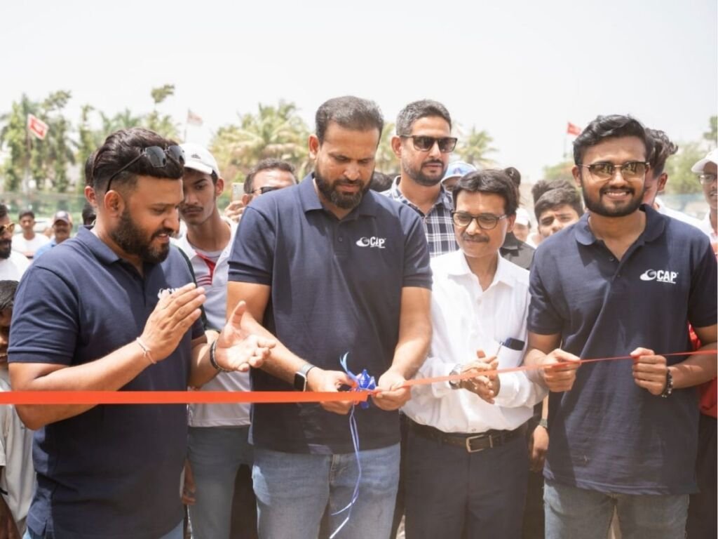Yusuf Pathan inaugurates the 29th centre of Cricket Academy of Pathans (CAP) in Pune, Maharashtra