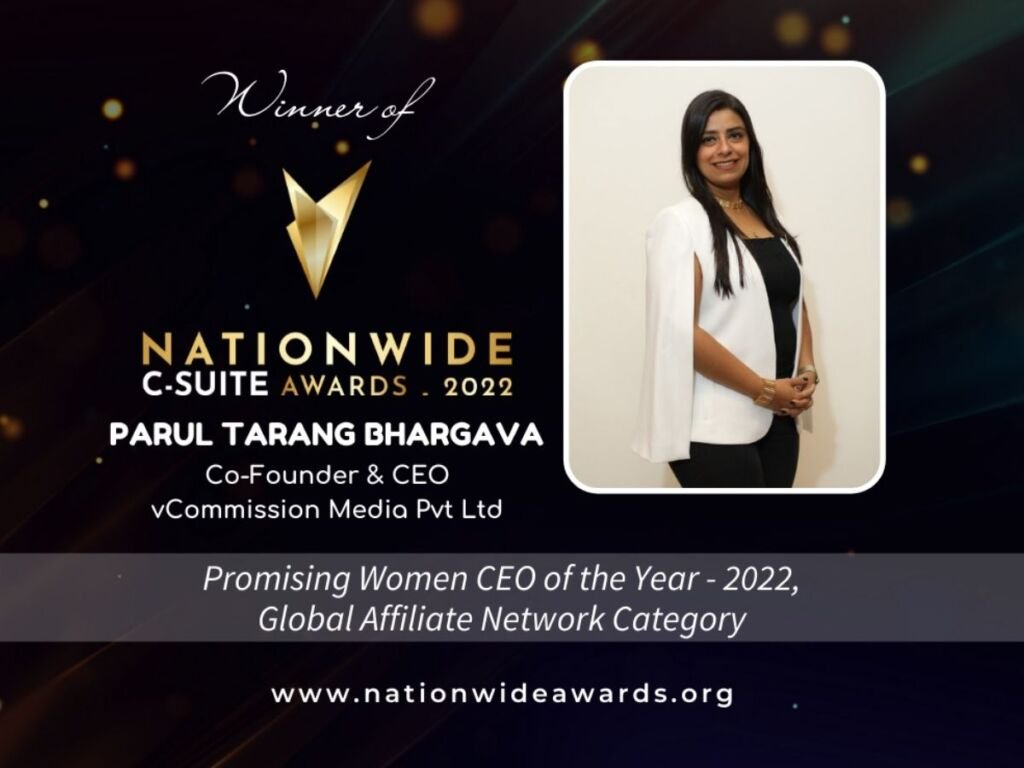 Ms. Parul Tarang Bhargava named as Promising Women CEO of the Year by Business Mint