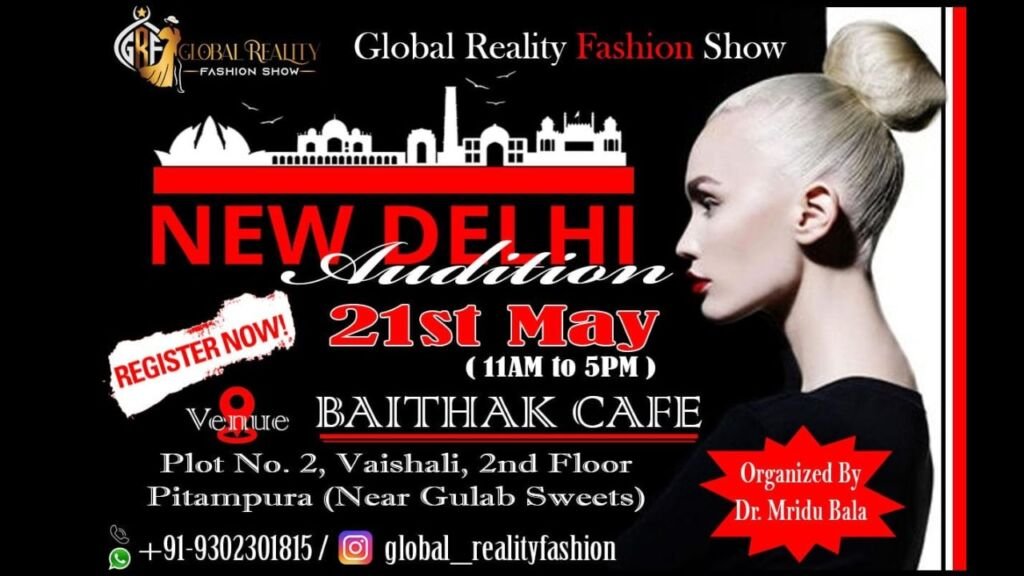 It’s time to celebrate the icons with Global Reality Fashion Show by Dr. Mridu Bala
