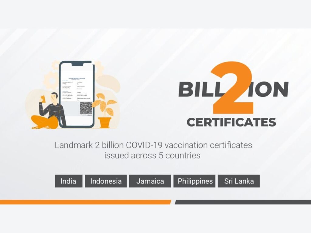 Landmark 2 billion COVID-19 certificates issued across 5 countries