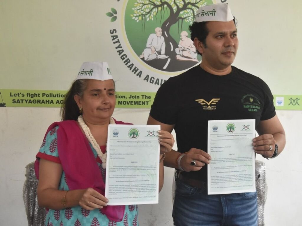 MoU inked by Greenman Viral Desai with GPCB for environment protection
