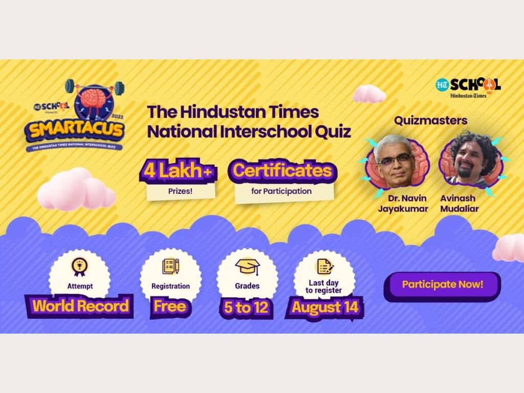 Celebrating Azadi Ka Amrit Mahotsav with Smartacus 2022, the Hindustan Times National Interschool Quiz