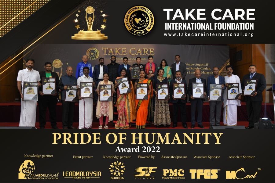 Pride of Humanity Award – 2022 Winners have been announced by the Take Care International Foundation