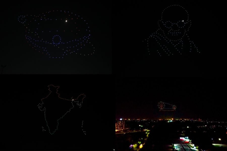 Gujarat Science City celebrated Gandhi Jayanti with a Stunning Drone show and Musical evening   