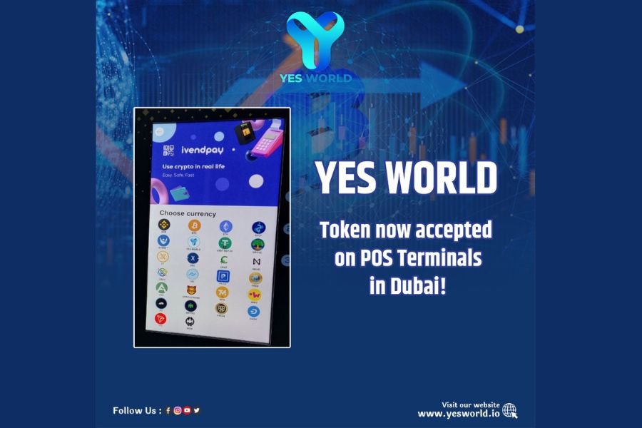 YES WORLD leads the crypto acceptance; Dubai merchants now accept the leading utility token