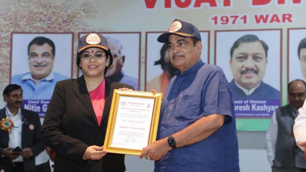 Well-known Vedic Astrologer and Philanthropist Dr Sohini Sastri felicitated with Pride of Nation Awards 2022