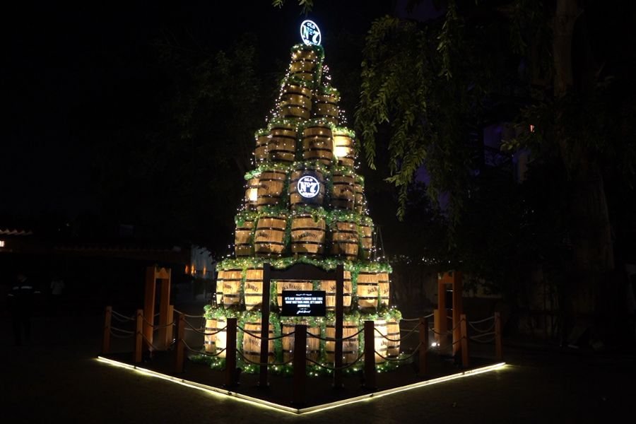 Jack Daniel’s turns out in Bold Fashion this festive season in India with its Barrel Tree installation
