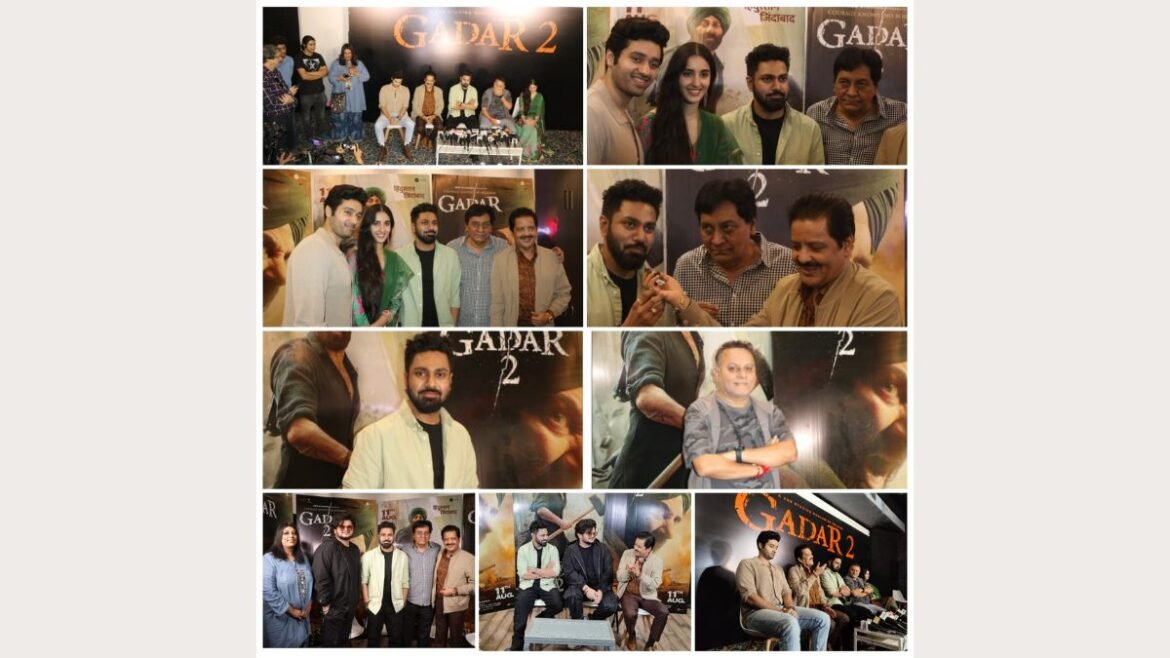 Mithoon, Udit Narayan, Vishal Mishra, Sayeed Qadri, Anil Sharma at Gadar2 Musical Super-Success Event