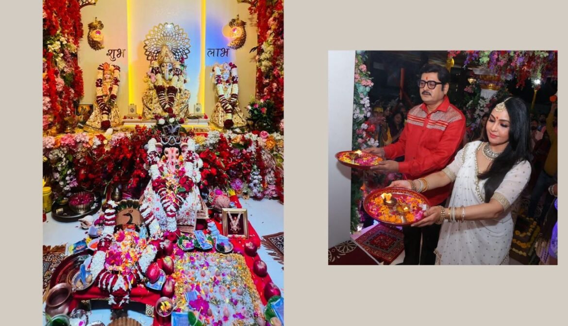 Bhabiji Ghar Par Hai’s Angoori Bhabi and Manmohan Tiwari enthusiastically celebrate Ganesh Chaturthi in Indore!